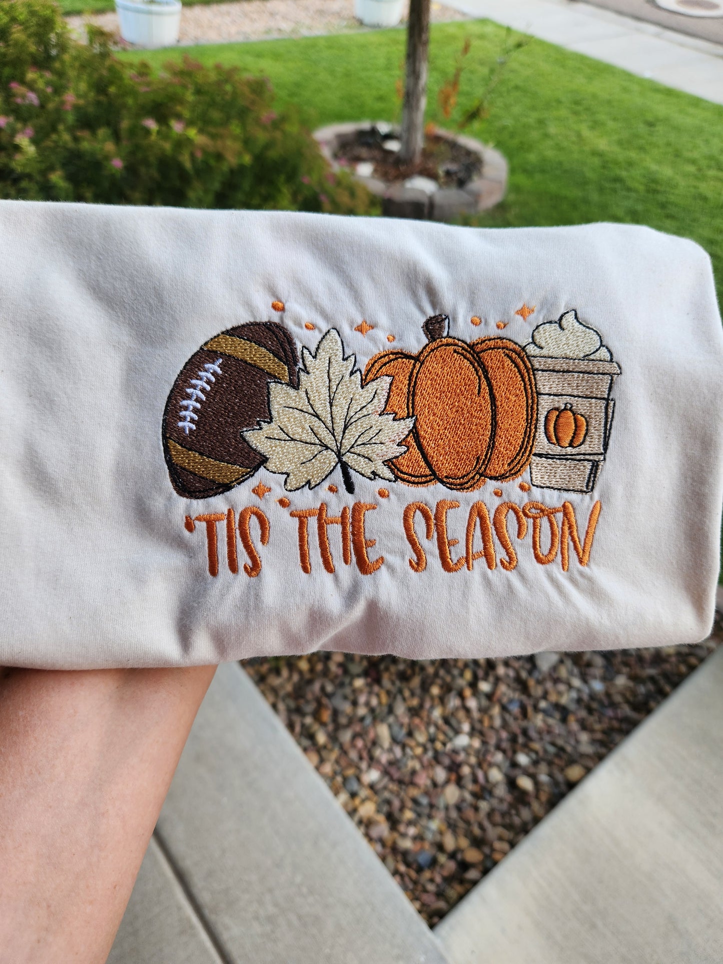 Fall Tis The Season Embroidered Sweatshirt