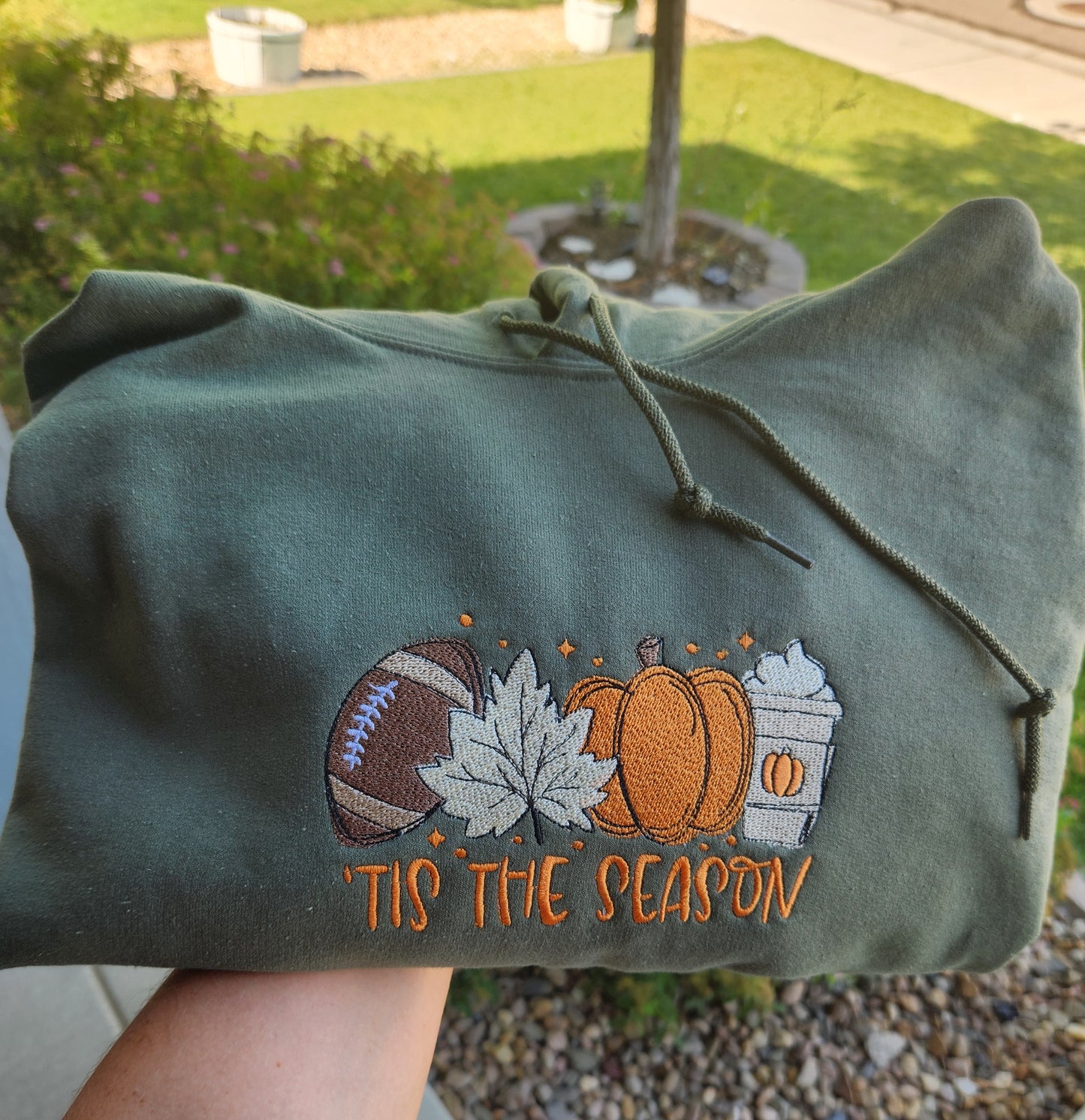 Fall Tis The Season Embroidered Sweatshirt